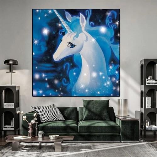 5D DIY square round drill Cartoon star Unicorn Painting Diamond Embroidery Diamond Painting Cross Stitch mosaic home decoration