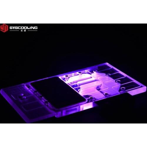 Syscooling Graphics card Water cooling block for MSI GeForce GTX 1060 GAMING X PLUS