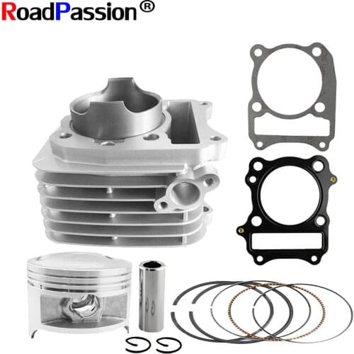 Road Passion Motorcycle Air Cylinder Block & Piston Rings Gasket Fuel Hose & Base Gasket Kit For SUZUKI DR200 DF200 1996-2009