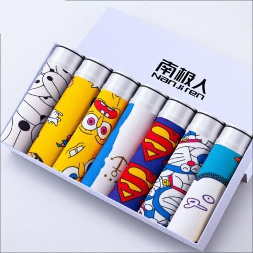 Boxershorts Men Cartoon Printed Breathable Comfortable Underwear Man Boxers Elastic Shorts Underpants Male Soft Boxer Panties