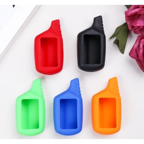 1Pcs Car Key Cover LCD Silicone Case For Starline B9/B91/B6/B61/A91/A61/V7 LCD Keychain Car Remote 2 Way Alarm