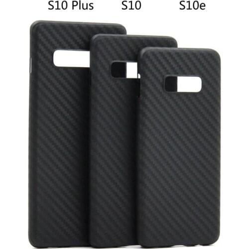 Suitable for Samsung S10 anti-drop mobile phone case S10Plus ultra-thin PP carbon fiber pattern mobile phone protective case