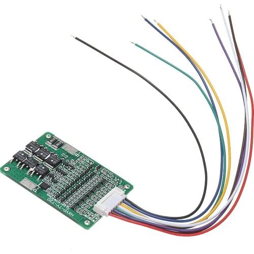7S 29.4V BMS Lithium Battery Protection Balance Charger Module BMS Protection Board with Cable for 18650 Li-ion Lithium Battery