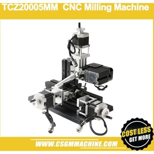 TCZ20005MM 60W Horizontal CNC Milling Machine/60W,12000rpm Big power Horizontal mill machine/Mach3 Software control