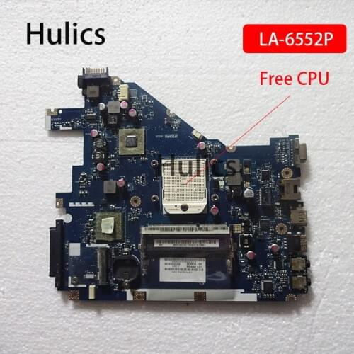 Hulics Original Laptop Motherboard For Acer aspire 5552G 5552 MAIN BOARD NV50A MBR4602001 PEW96 LA-6552P Free cpu