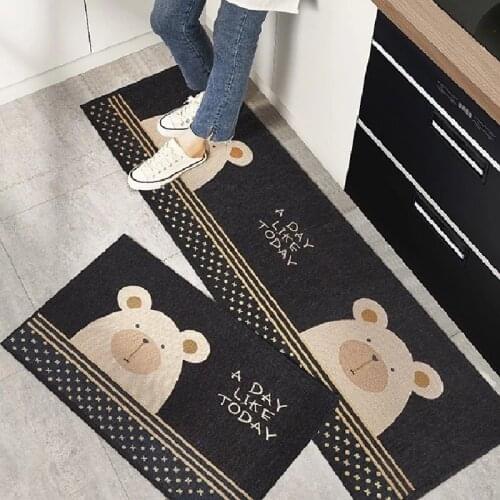 Alfombra Cocina Kitchen Carpets Skid Proof Oil Household Dirt Absorbent Foot Mats Simple Modern Strip Into The Door Long Rugs
