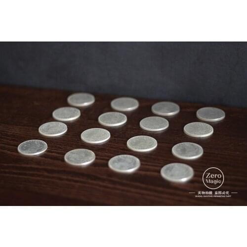 M-16 (Morgan Coins) by Aleksandr Gold,Turn to 16, - Magic Tricks,Gimmick,Illusion,Close Up,Prop,Mentalism,M-16Bullets-BlackStar