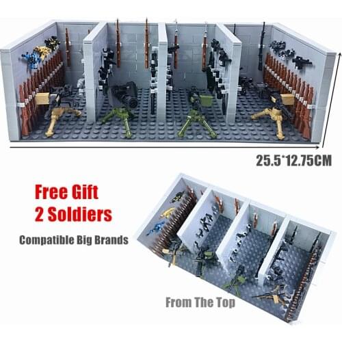 WW2 Weapons Military Mini Building Blocks Montessori Toys for Boys Compatible Gun Soldier Army Bricks Juguete Birthday Xmas Gift