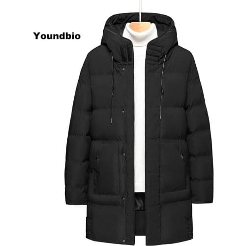 Men Warm Jacket Winter Long Parka Windbreaker Thick Hooded Black Coat Male Casual Jacket Men Outerwear plus size M-8XL