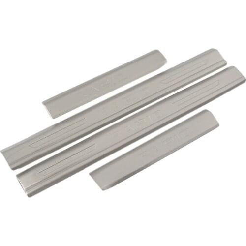 For 2012-2017 Skoda Rapid Car Door Sill Scuff Plate Welcome Pedal Protector Pedal Step Cover Stainless Car Styling Accessories