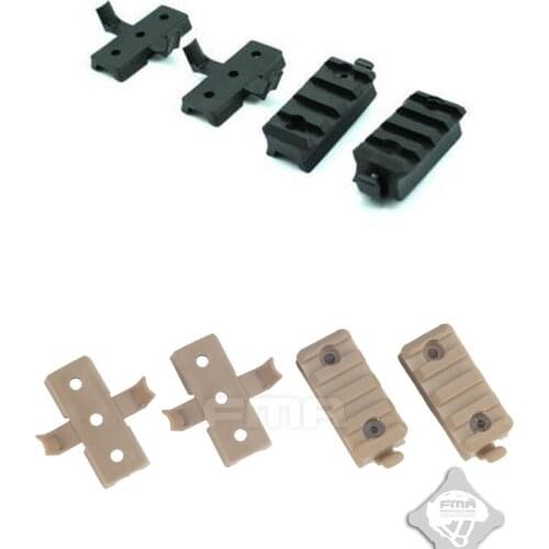 FMA New Helmet guide accessories WING-LOC/PICATINNY ADAPTER FLASHLIGHT MOUNT BASE FOR FAST HELMET SIDE RAIL BK/DE