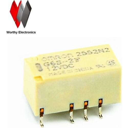 Wholesale 10pcs/lot relay G6S-2F-12VDC