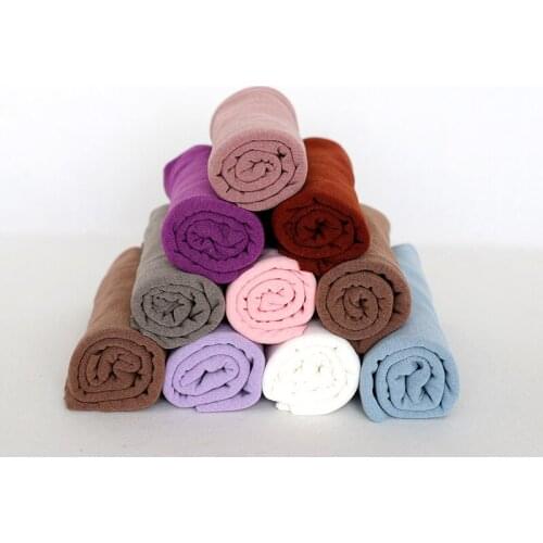 Fuzzy Newborn wrap Stretch Knit wrap Layer fabric Knit Soft Swaddle Blanket Photography Props