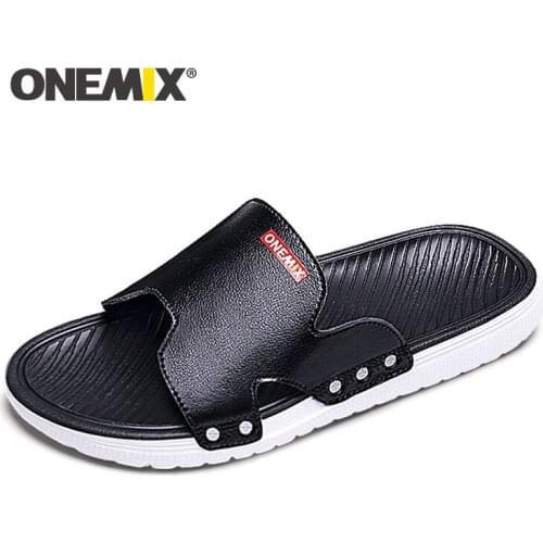 ONEMIX Men Women Flip Flop Casual Slippers Flats Fashion Personality Outdoor Non-slip Summer Sandals Unisex Beach Wading Shoes