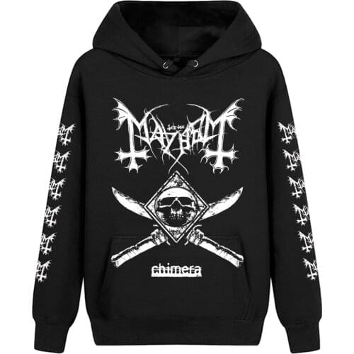 3 designs Mayhem Band pollover Sweatshirt Rock Nice Soft Warm hoodies punk heavy Black metal sudadera Skull fleece pirate