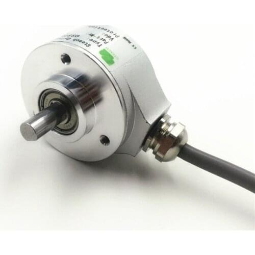 Ultra-thin Photoelectric Rotary Incremental Encoder Solid Shaft 3806 Height 21mm Various Pulse Customization