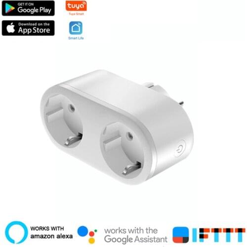 1/2/3 Pcs WiFi Smart Plug Outlet 2 In 1 Remote Control Home Appliances Works With Alexa Google Home Smart Remote Control