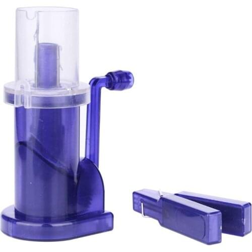 Weaver Knitter Blue Sewing Tool Knitting Mill Machine Mini Hand-operated Weaver Knitting for DIY Knitting Spool Knitter