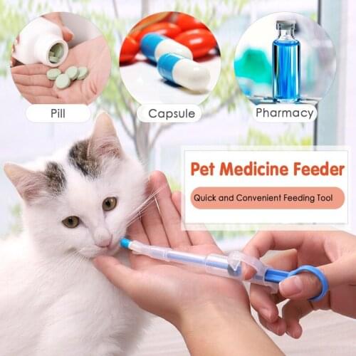 1PCS Pet Syringe Tablet Pill Gun Piller Push Dispenser Medicine Water Milk Syringe Dog Cat Tube Feeder Tools Dog Accessories