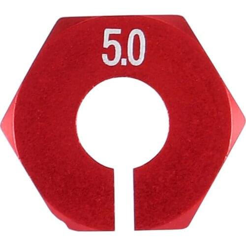 4pcs/lot 5mm Thick 12mm Aluminum Wheel Hexagonal Nuts With Pins Screws For HSP 102042 1/10 RC Car Parts