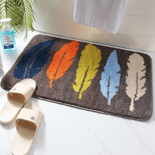 Bathroom Absorbent Floor Mats Bathroom Door Non-slip Mats Household Stepping Mats Bedroom Entrance Door Mats Toilet Carpets