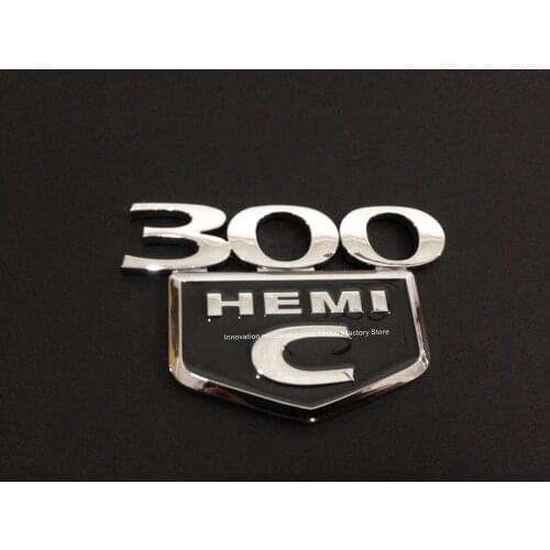 1pc Car Sticker 300C HEMI Trunk Badge Emblem Fit for Dodge Ram Jeep Chrysler Series 2005-2010 Auto Accessories