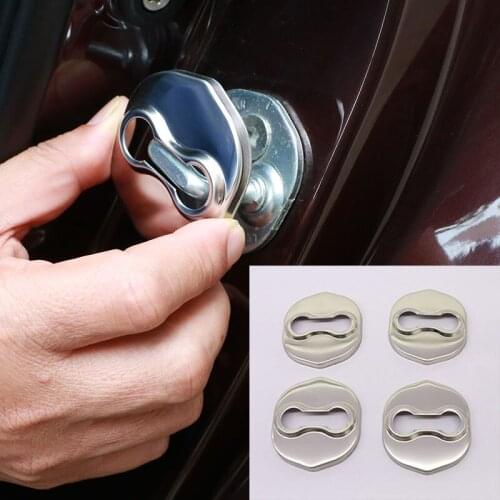Car Accessories Door Lock Cover Protective Cover For KIA K3 K5 FORTE SORENTO New Carens Borrego 4pcs Per Set