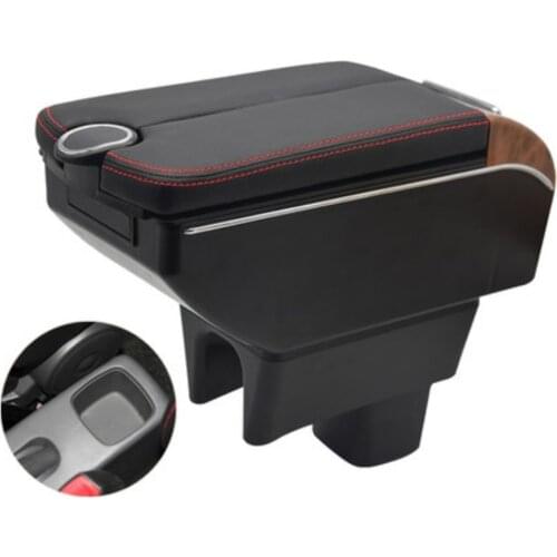 Car Suzuki Swift armrest storage box auto interior Leather car-styling central container Store content box accessories parts