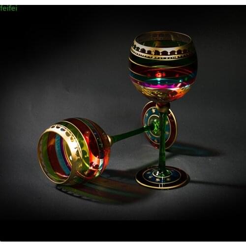 Handmade Carved flowers wine glass Crystal Champagne goblet Flutes glasses wine cups Bar Hotel Party Wedding Home Drinkware