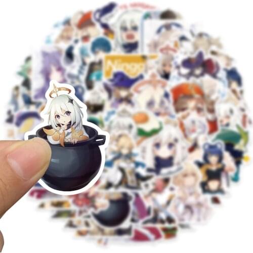25/50PCS Genshin Impact Cartoon Open World Game Stickers For Laptop Motorcycle Skateboard Car Travel Case Phone Case