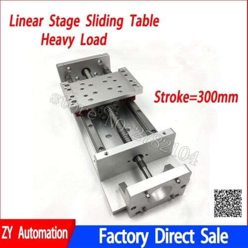 CNC Sliding Table Stroke 300mm Cross Slide SFU1605 Ballscrew Linear Stage Motion Actuator CNC DIY Milling Drilling