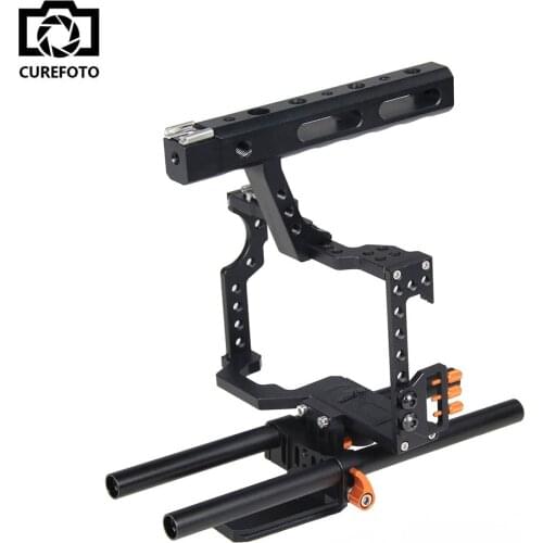 Handle Grip DSLR Video Stabilizer Film Movie Making Camera Cage For Panasonic GH4 Sony A7 Series Camera A7/A7II/A7s/A7r/A7RII