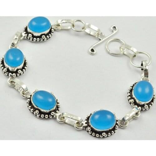 Chalcedony Bracelet , 20 cm, B2803