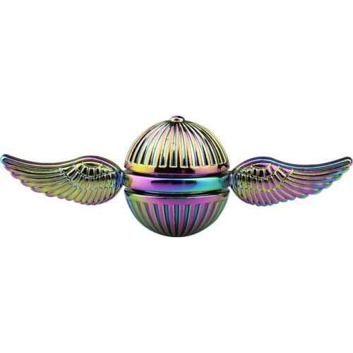 Golden Snitch Fidget Spinner Fingertip Gyro Wizardry World Stress Anxiety ADHD Relief Fidget Toy Cupid Wings Spinners Rainbow
