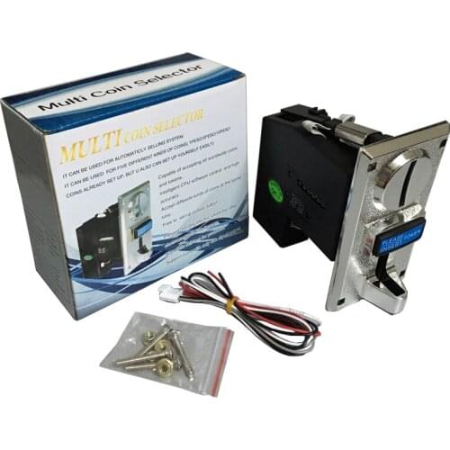 JY-916 Multi Coin Acceptor Token Selector Coin Mech support 1-6 kinds of coins for Arcade Kiosk Vending Machines