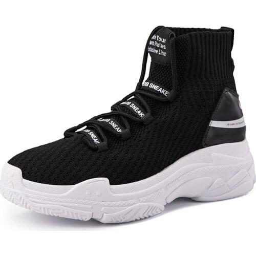 Shark Sneakers Women Men High Top Breathable Winter Warm Flats Platform Women Shoes With Fur Unisex Footwear Casual Shoes Women