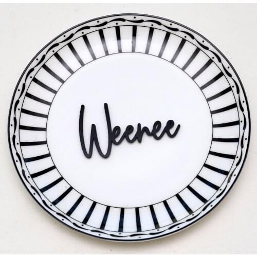Laser Cut Names in Acrylic | Place names | Favors | Personalised |Calligraphy Name- Freestyle in Black,Wedding gifts for guests