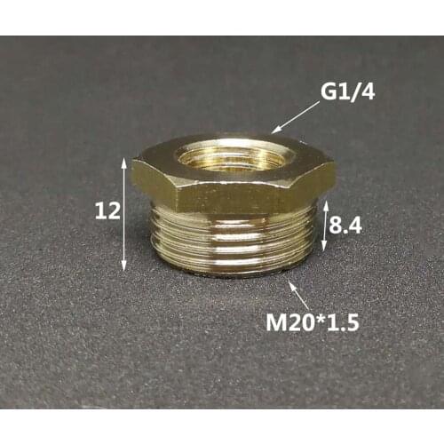 1PCS Copper M/F ,M10*1 M14*1.5, M20*1.5 1/8" 1/4", 1/2" 3/4" Female to Male Threaded Brass Coupler Adapter Brass Pipe Fitting