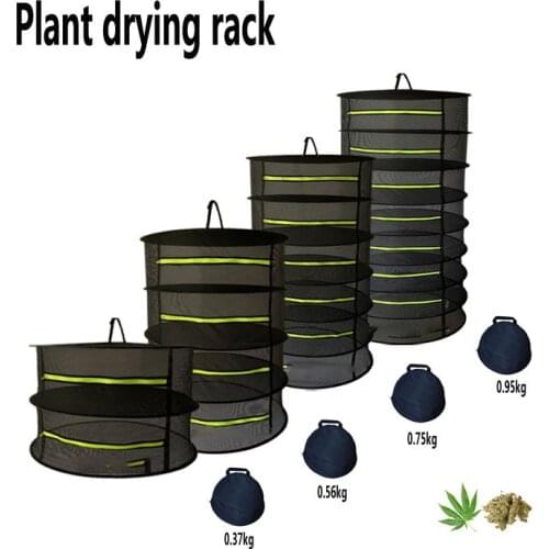 Layers Drying Net For Herbs Hanging Basket Folding Dry Rack Herbs Herb Drying Net Dryer Bag Mesh Flowers Buds Plants Organizer