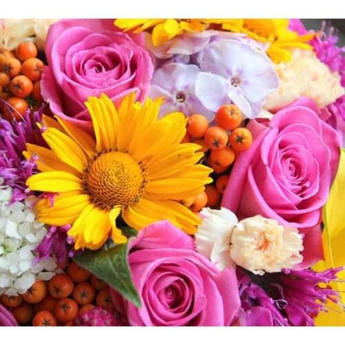 MOONCRESIN 5D DIY Diamond Painting Cross Stitch Full Square Diamond Painting Home Decor Flower Basket Pattern Diamond Embroidery