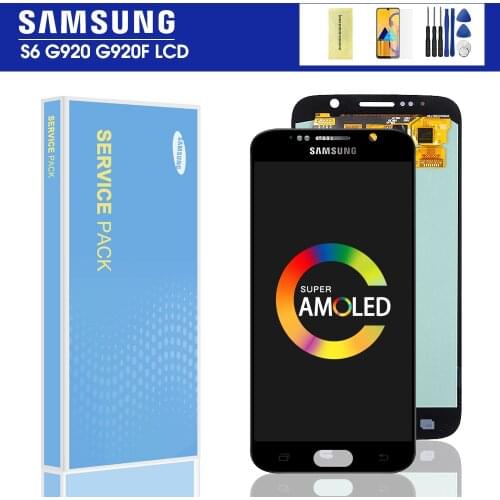 Original 5.1'' LCD For Samsung galaxy S6 G920F G9200 Display Screen module for Samsung G920FD G920 lcd display screen