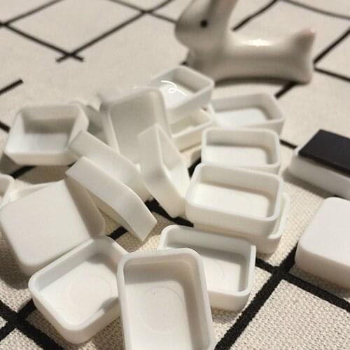 500PCS 1ML Plastic Watercolor Half Paint Pans Artist Student Beginners Painting Paints Tins Boxes Watercolor Palette Paints Box