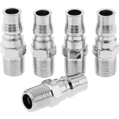 PM20-RC 1/4 Male Thread Quick Release Coupler Connector Air Line Hose Coupling Compressor Pack of 5