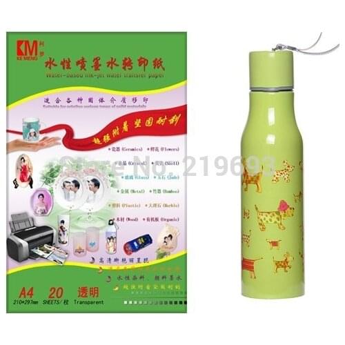 10 pieces/lot A4 size clear/transparent color,inkjet water slide decal paper,free shipping