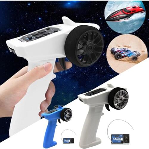 2.4Ghz Radio Transmitter Remote Controller and Receiver for RC Boat Crawler
