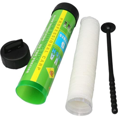 1PCS 5M Water Dissolving PVA Narrow Mesh Tube Net Carp Fishing Feeder Lures Refill Plunger Bar Tackle Carp Fishing Feeder