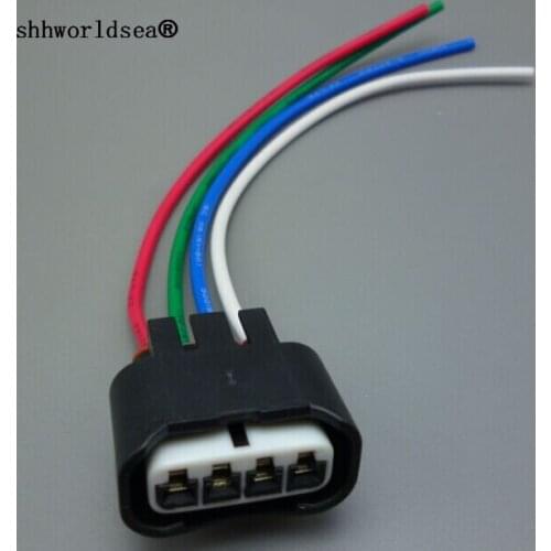 Shhworldsea 1pcs 4 Pin Ignition Coil Plug 7283-7449-30 11885 Female Auto Connector for Toyota