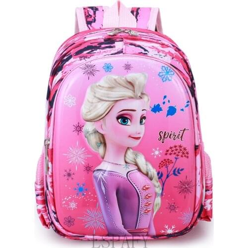 Disney Cartoon Frozen Elsa Schoolbag Girls Children School bags for Baby Orthopedic Princess Backpack Mochila Infantil