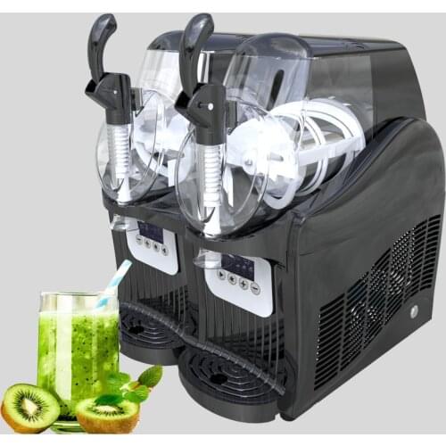 5L 2*tanks Ice Slusher Snow melting machine Ice Beverage Cold Drink Smoothies Granita Machine 300W