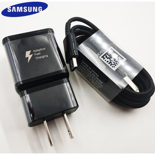 Samsung 9V1.67A 15W Usb Adaptive Fast Charger US Quick Charge Adapter Type C Cable for Galaxy S20 S10 S9 S8 Plus Note 8 9 10 A51